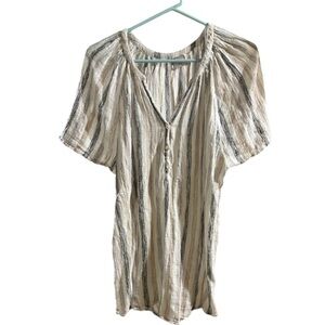 Heroes dreamer plus size Striped V-Neck Top